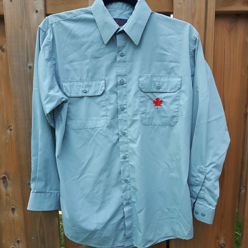 Vintage 1995 Air Canada Employee Shirt Long Sleeve 🍁